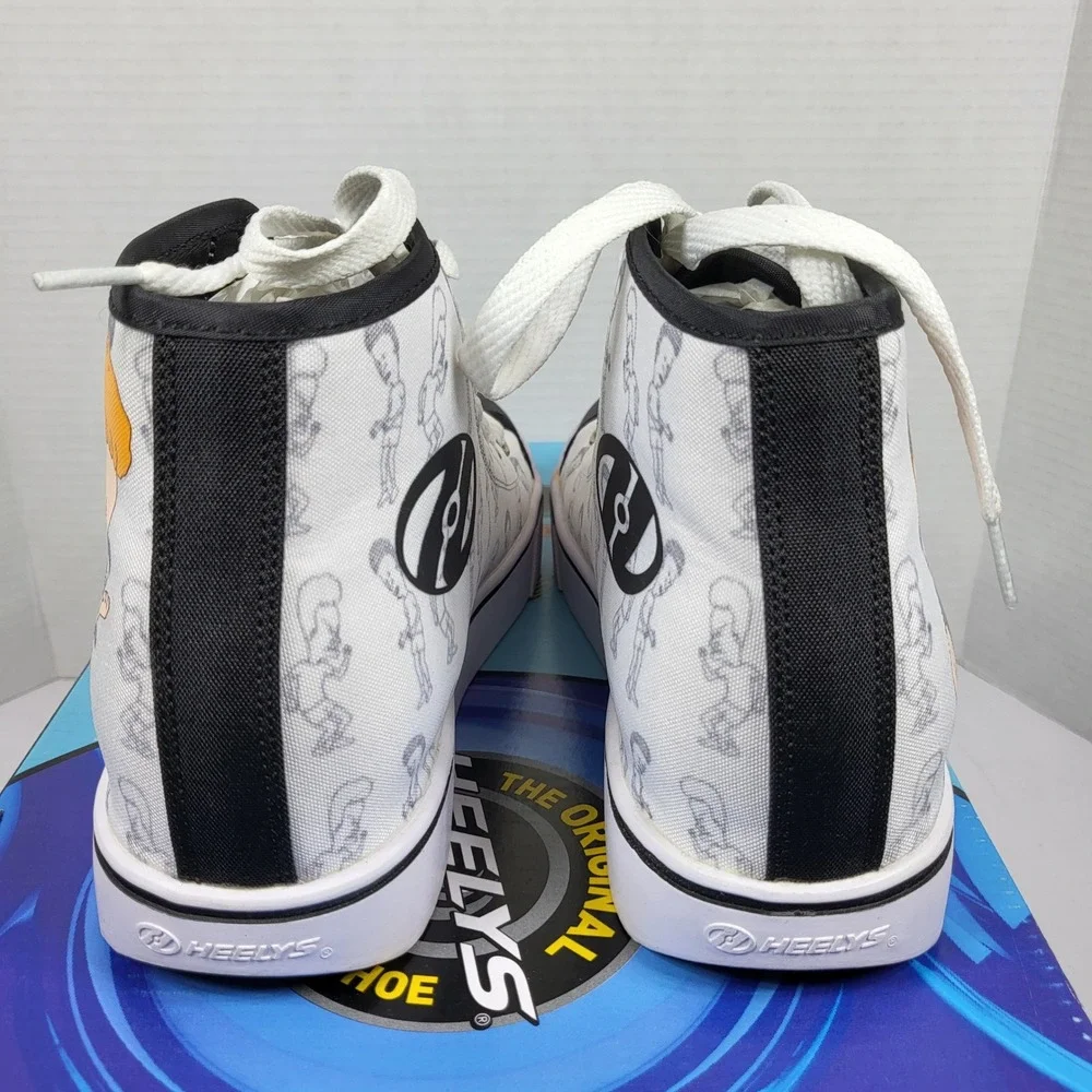 Heelys Hustle Beavis and‎ Butt-Head Mens 6 White Black Excellent Wheeled Shoes
